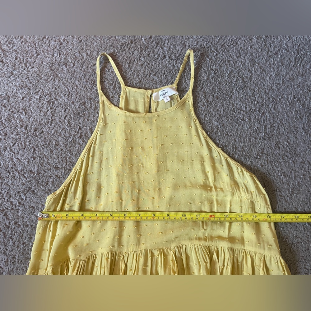 NWOT Halter Ruffle Spaghetti Strap Tank Top - Picture 4 of 6